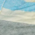 Couverture de méditation népalaise bleu écru 100 x 200 cm - Châle de méditation 100 x 200 cm