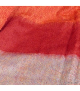 Couverture de méditation népalaise rouge taupe 100×200 cm – Népal