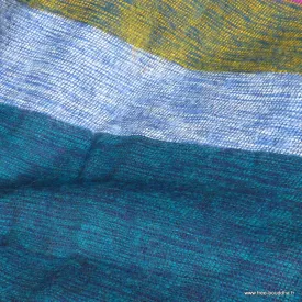 Châle népalais yack wool rose kaki vert 80 x 180 cm - Châles laine de yak