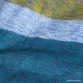 Châle népalais yack wool rose kaki vert 80 x 180 cm - Châles laine de yak