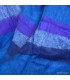 Châle laine de yack dégradé bleu violet 80x180 cm fabrication Népal