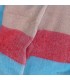 Châle rouge bleu en laine de yack 80×180 cm – Tissage népalais