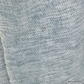 Echarpe en laine de yack gris bleuté 30 x 150 cm - Echarpes Laine Homme Femme
