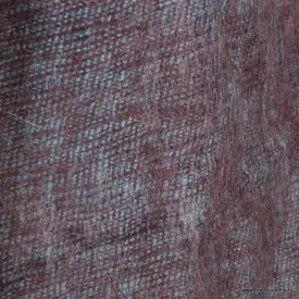Echarpe laine de yack marron fond bleu 30 x 150 cm - Echarpes Laine Homme Femme