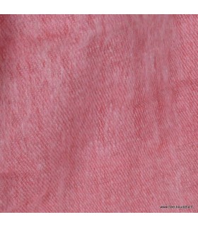 Echarpe femme laine de yack rose tendre, tissage nepalais traditionnel