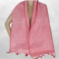 Echarpe femme laine de yak rose tendre - Echarpes Laine Homme Femme