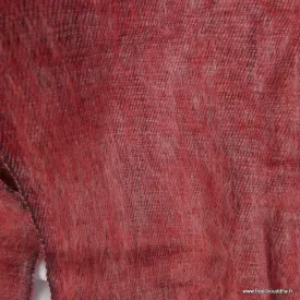 Echarpe ethnique du Nepal rouge rouille 140 x 30 cm - Echarpes Laine Homme Femme