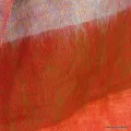 Echarpe yak wool à rayures rouge orange 140 x 30 cm - Echarpes Laine Homme Femme