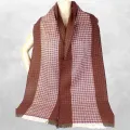 Echarpe pour homme Marron Bordeau - Echarpes Laine Homme Femme