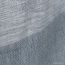 Echarpe pour homme rayures gris bleuté - Echarpes Laine Homme Femme