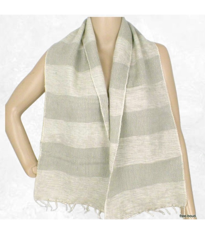 Echarpe legere et chaude pour l'hiver, yak wool, Népal, 140 x 30 cm