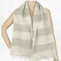 Echarpe en yak homme femme beige verdâtre - Echarpes Laine Homme Femme