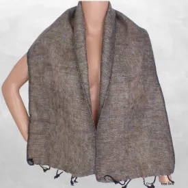 Echarpe pour homme femme marron taupe - Tous les châles