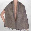 Echarpe pour homme femme marron taupe - Tous les châles