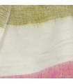 Écharpe bleu rose kaki en laine de yack artisanale Népal