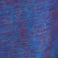 Echarpe laine de yak bleue bordure rouge, Népal - Echarpes Laine Homme Femme