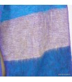 Écharpe bleu violet en laine de yack artisanale Népal 140 x 30 cm