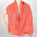 Echarpe Homme femme Laine de Yak Rouille clair - Echarpes Laine Homme Femme