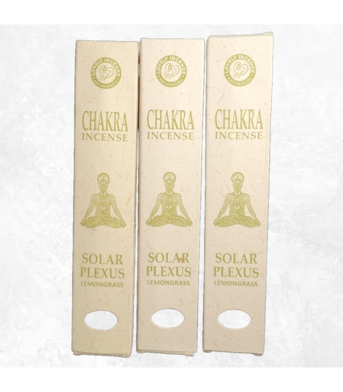 Encens chakra Plexus solaire citronnelle – Encens tibétain artisanal