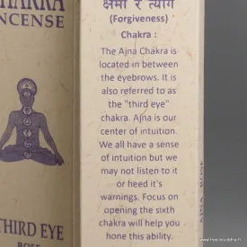 Encens pour chakra frontal, 3è oeil - Chakra 6 - Encens tibétains, accessoires