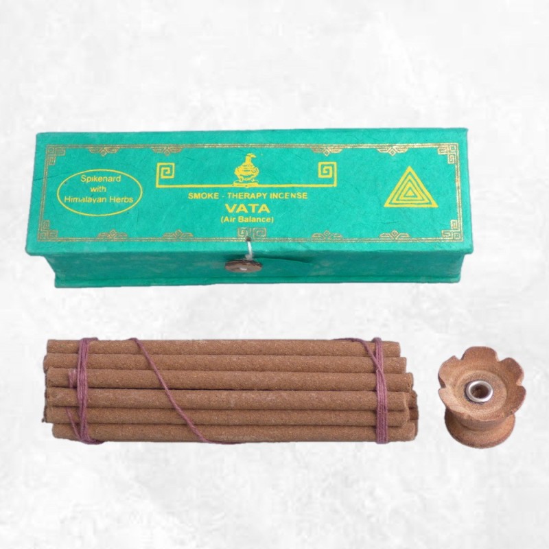 Encens Vata – Herbes de l’Himalaya – Encens tibétain apaisant (30 bâtons)