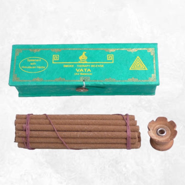 Encens Vata – Herbes de l’Himalaya – Encens tibétain apaisant (30 bâtons)