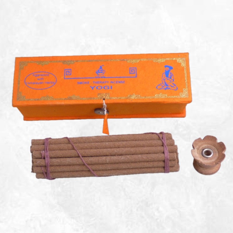 Encens Yogi – Bois d’Agar – Encens tibétain traditionnel (30 bâtons)
