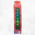 Tenture tibétaine 7 chakras verte rouge - Tentures bouddhistes