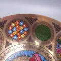 Bol tibétain peint à la main Bouddha de Médecine, 20 cm - Bols tibétains 7 métaux