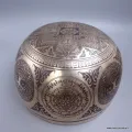 Bol tibétain peint à la main Bouddha de Médecine, 20 cm - Bols tibétains 7 métaux