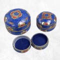 Boîtes bijoux emboîtables pierres bleues – Artisanat népalais