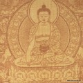 Tenture tibétaine Bouddha Sakyamouni en coton épais – Décoration spirituelle