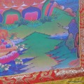 Thangka Tibétain Bouddha Sakyamouni 105 cm – Reproduction Artisanale