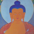 Thangka Tibétain Bouddha Sakyamouni 105 cm – Reproduction Artisanale