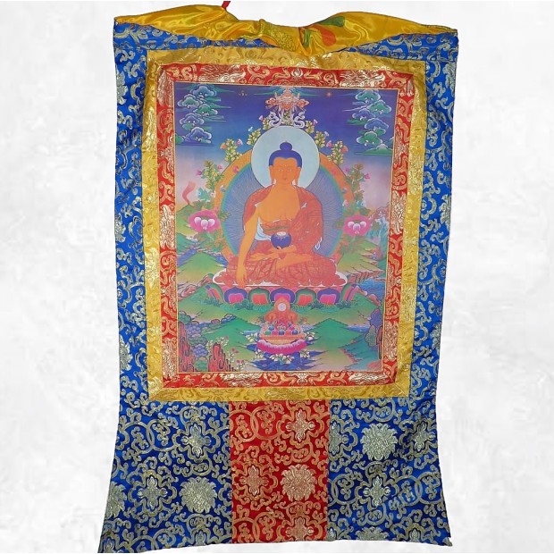 Thangka Bouddha Amitabha 105 cm – Reproduction Népal