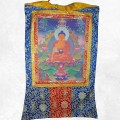 Thangka Tibétain Bouddha Sakyamouni 105 cm – Reproduction Artisanale