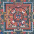 Thangka bouddhiste Mandala de Kalachakra 105 cm – Népal