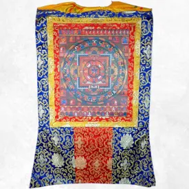Thangka bouddhiste Mandala de Kalachakra 105 cm - Népal - Thangkas tibétains