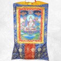 Thangka bouddhiste Tara Blanche 105 cm – Artisanat Népal