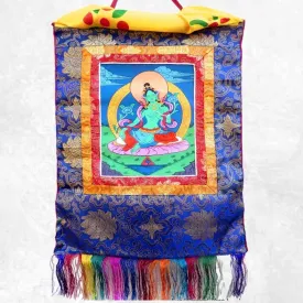 Thangka tibétain Tara Verte– guérison et pureté sacrée - Thangkas tibétains