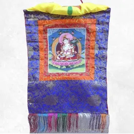 Thangka tibétain Tara blanche – peinture sacrée sur toile - Thangkas tibétains