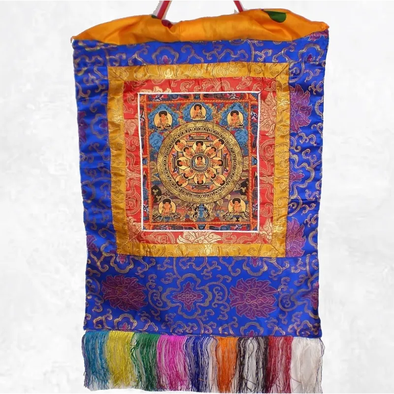 Thangka tibétain Roue de la Vie– Roue du Dharma - Objets rituels bouddhistes