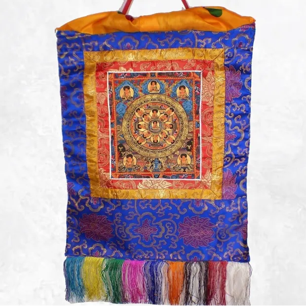 Thangka tibétain Roue de la Vie– Roue du Dharma - Objets rituels bouddhistes