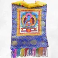 Thangka tibétain Bouddha de Médecine – guérison spirituelle - Objets rituels bouddhistes
