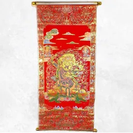 Tenture bouddhiste tibétaine Mahakala sur velours - Tentures bouddhistes