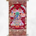 Tenture bouddhiste Bouddha de Médecine 42 x 20 cm - Tentures bouddhistes