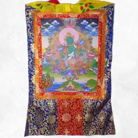 Grand Tangka bouddhiste Tara Verte 105 cm - Tentures bouddhistes