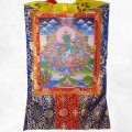Thangka Tara Verte 105 cm – Grande reproduction tibétaine