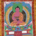 Thangka tibétain Amitabha – Bouddha de la lumière infinie - Thangkas tibétains