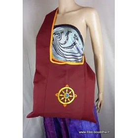 Sac moine tibétain Roue du Dharma - Sacs tibétains et indiens